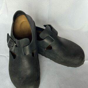 Birkenstock Black Leather Loafers